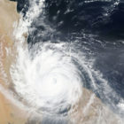 Hurricane satellite image